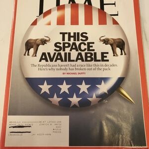 Time Magazine ,Dec 24,2007 ,THIS SPACE AVAILABLE